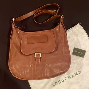 Longchamp Balzane Leather Crossbody Shoulder Bag